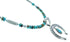 Turquoise Sterling Silver Naja Navajo Bead Necklace Set AX102581