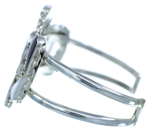 Sterling Silver Thunderbird Multicolor Zuni Cuff Bracelet AX102711