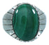 Malachite Sterling Silver Ray Jack American Indian Ring Size 12-3/4 RX108184