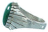 Malachite Sterling Silver Ray Jack American Indian Ring Size 12-3/4 RX108184