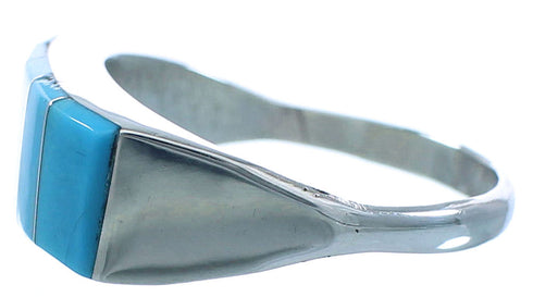 Genuine Sterling Silver Zuni Turquoise Jewelry Ring Size 5-3/4 TX103111