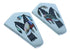 Genuine Sterling Silver Multicolor Inlay Zuni Hummingbird Post Earrings TX103547