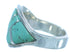 Southwest Turquoise And Silver Jewelry Ring Size 7-3/4 YS68775