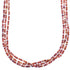 Red Oyster Shell Sterling Silver Native American 3-Strand Bead Necklace RX103137
