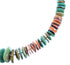 American Indian Genuine Sterling Silver Kingman Turquoise Oyster Shell Bead Necklace RX103159