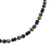 American Indian Genuine Sterling Silver Onyx And Tiger Eye Bead Necklace RX103202