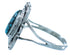 Sterling Silver Turquoise Southwestern Ring Size 7-1/2 RX103342