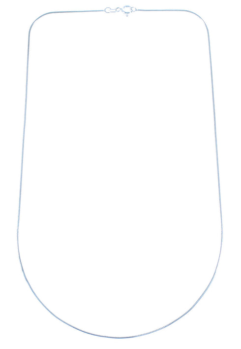 18" Sterling Silver Italian Snake Chain Necklace RX114420