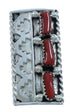 Navajo Silver Coral Ring Size 5 TX104102