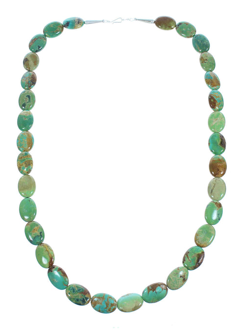 Turquoise Sterling Silver Southwestern Bead Necklace SX104873