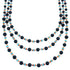 Navajo Multicolor Sterling Silver 3-Strand Bead Necklace SX105021