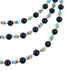 Navajo Multicolor Sterling Silver 3-Strand Bead Necklace SX105021