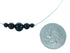 Onyx Liquid Sterling Silver Bead Necklace AX99876
