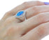 Southwest Geniune Sterling Silver Blue Opal Ring Size 5-3/4 RS51037