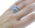 Sterling Silver Jewelry Blue Opal Inlay Ring Size 8-3/4 DS51028