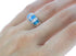 Sterling Silver Blue Opal Inlay Jewelry Ring Size 7-1/4 DS49358