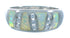 Opal Inlay And Sterling Silver Ring Size 7-3/4 EX53237