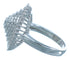 Sterling Silver Cubic Zirconia Ring Size 7-1/4 AS55004