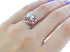 Red Oyster Shell Silver Wedding Band Ring Set Size 4-3/4 NS40773