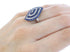 Sterling Silver Blue White CZ Ring Size 6-1/2 Jewelry AS54980