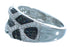 Sterling Silver Jewelry White Black Cubic Zirconia Ring Size 7 AS54955