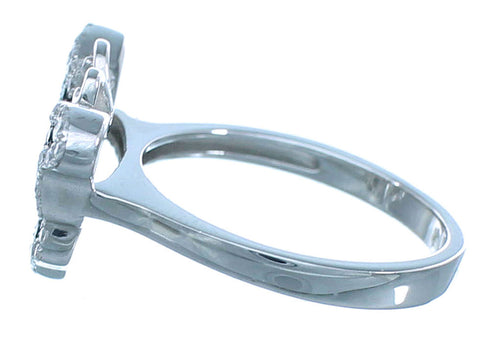 Butterfly Cubic Zirconia Sterling Silver Ring Size 7 Jewelry AS54974