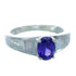 Amethyst And Opal Sterling Silver Ring Size 5-1/2 EX51999
