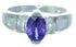 Amethyst Opal Inlay Sterling Silver Ring Size 5-1/2 EX53244