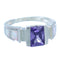 Amethyst And Opal Inlay Southwest Silver Ring Size 6 EX55982