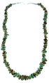 Sterling Silver Kingman Turquoise Southwest Bead Necklace RX105797
