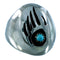Native American Turquoise Authentic Sterling Silver Bear Paw Ring Size 9-3/4 SX105963