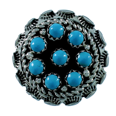 Sterling Silver Navajo Turquoise Ring Size 7-3/4 SX106446