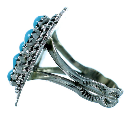 Sterling Silver Navajo Turquoise Ring Size 7-3/4 SX106446