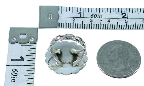 Navajo Indian Turquoise And Sterling Silver Ring Size 7 SX106440