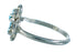 Authentic Sterling Silver Turquoise Zuni Indian Jewelry Ring Size 6-1/2 SX106136