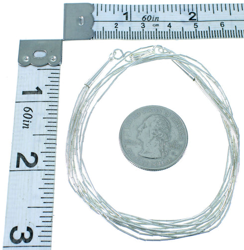 Authentic Liquid Sterling Silver 5 Strands 20" Necklace LS520
