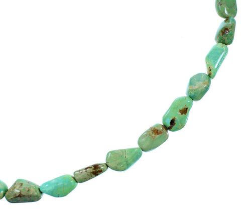 Genuine Sterling Silver Turquoise Bead Necklace SX106629