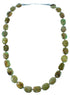 Native American Kingman Turquoise Sterling Silver Bead Necklace SX106678