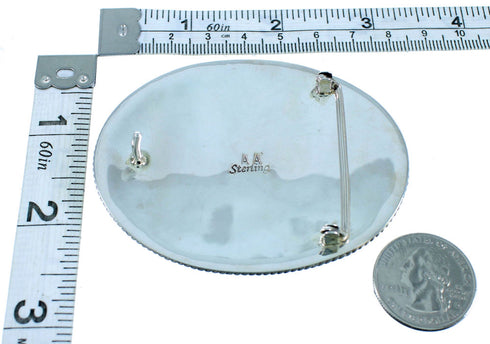 Native American Village Design Multicolor Belt Buckle PS70798