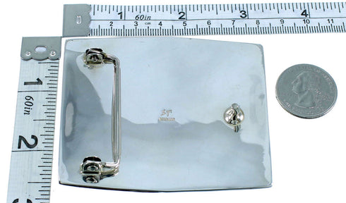 Native American Design Multicolor Water Wave Belt Buckle AW75389