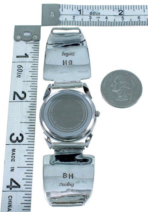 Silver Red Oyster Shell Multicolor Eagle Watch Jewelry NS38078