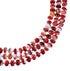 Sterling Silver 3-Strand Oyster Shell American Indian Bead Necklace RX106869