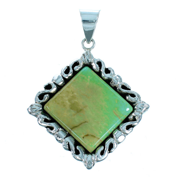 Sterling Silver Southwest Turquoise Pendant GS75179