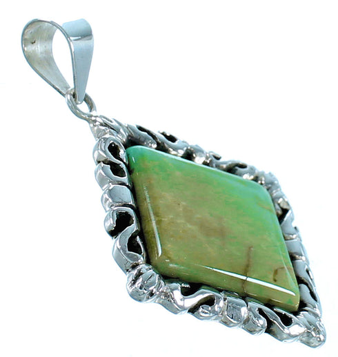 Sterling Silver Southwest Turquoise Pendant GS75179