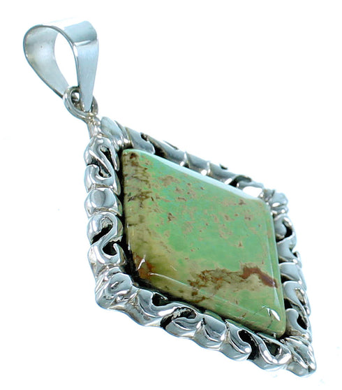Turquoise Sterling Silver Southwest Pendant GS75174