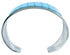 Genuine Sterling Silver Blue Opal Inlay Zuni Indian Cuff Bracelet RX107143