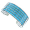 Turquoise Inlay And Sterling Silver Zuni Cuff Bracelet RX107144