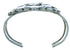 Sterling Silver Multicolor Zuni Thunderbird Cuff Bracelet SX107492