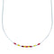 Hand Strung Liquid Sterling Silver Multicolor Bead 16" Necklace LS37SUN