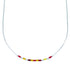 Hand Strung Liquid Sterling Silver Multicolor Bead 16" Necklace LS37SUN